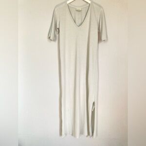 WRAP LONDON V Neck Dress in Hemp Organic Cotton Pale Green US Sz 4 NEW WITH TAGS